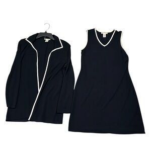 Ann Taylor Petites Sleeveless Dress and Cardigan Set